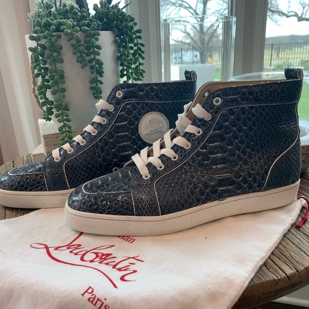 Men’s Christian Louboutin High-Top Sneakers